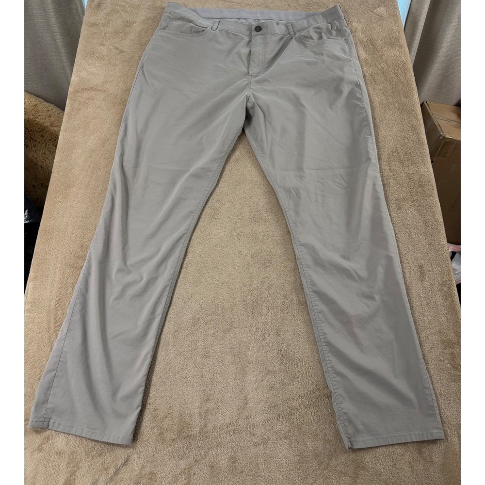 Faherty Reserve Movement Pant Mens‎ size 40x32 Gray Organic Cotton Coolmax EUC
